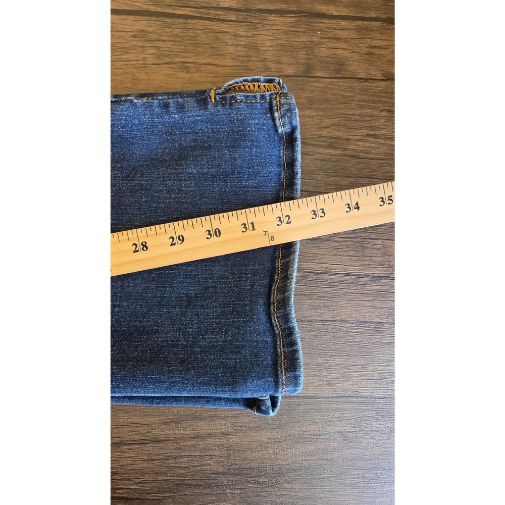 Judy Blue Medium Wash Distressed Bootcut Jeans 14W High Rise Side Slit - Picture 7 of 7